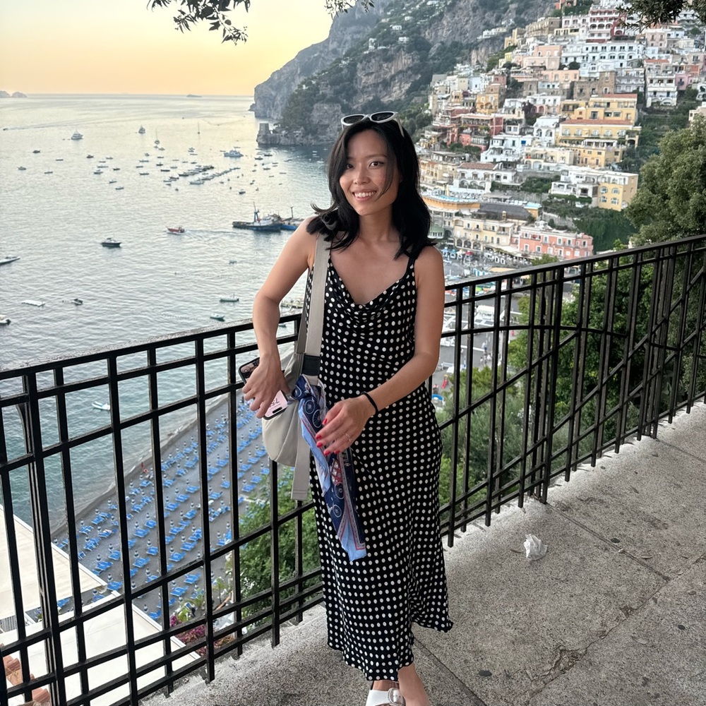 Zara polkadot slip dress